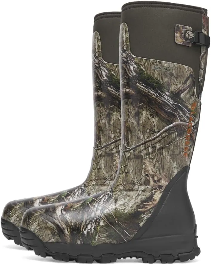 LaCrosse Alphaburly Pro 18" Insulated Hunting Boots for Men Featuring Waterproof Rubber, 1600G Thinsulate, and EVA Footbed, First Lite Cipher