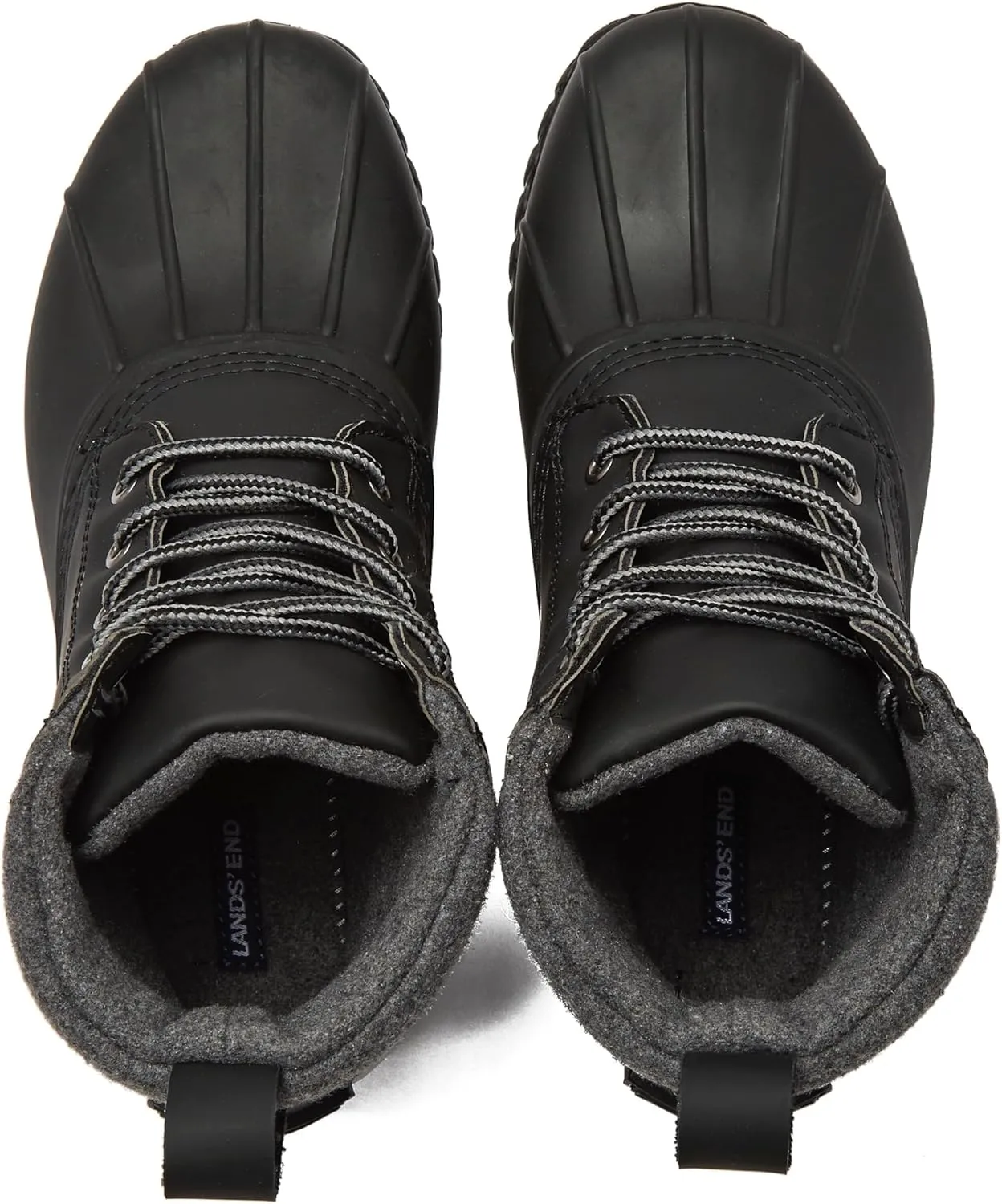 Lands' End Dakota Insulated Womens Duck Boots - Waterproof Snow or Rain Boots Women - Black, Brown, or Grey Winter Boots for Women Size 6 to 11