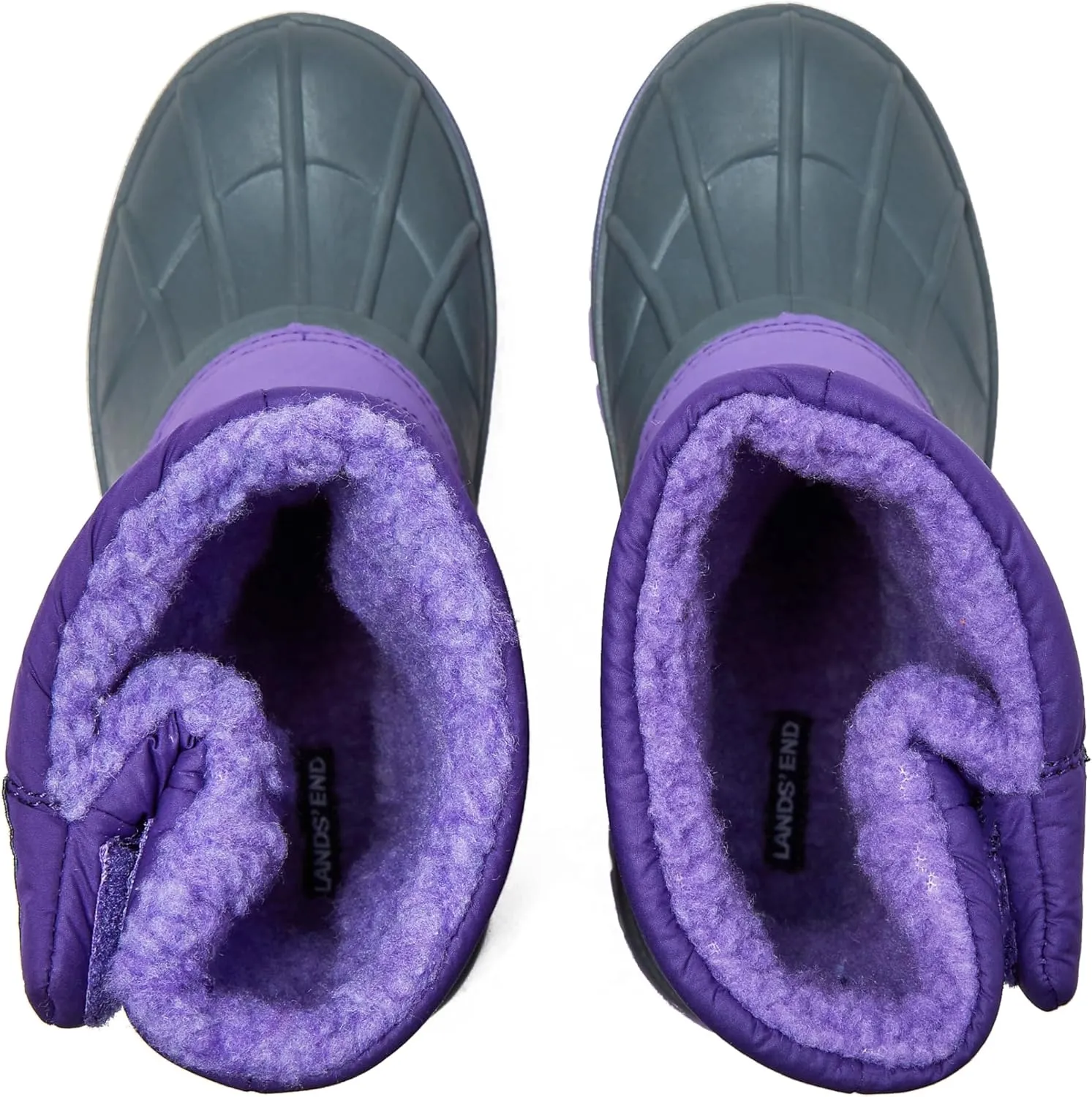 Lands' End Flurry Max Waterproof Kids Snow Boots - Insulated Warm Fleece Lined Winter Boots for Toddlers, Girls & Boys Size 10 to 7