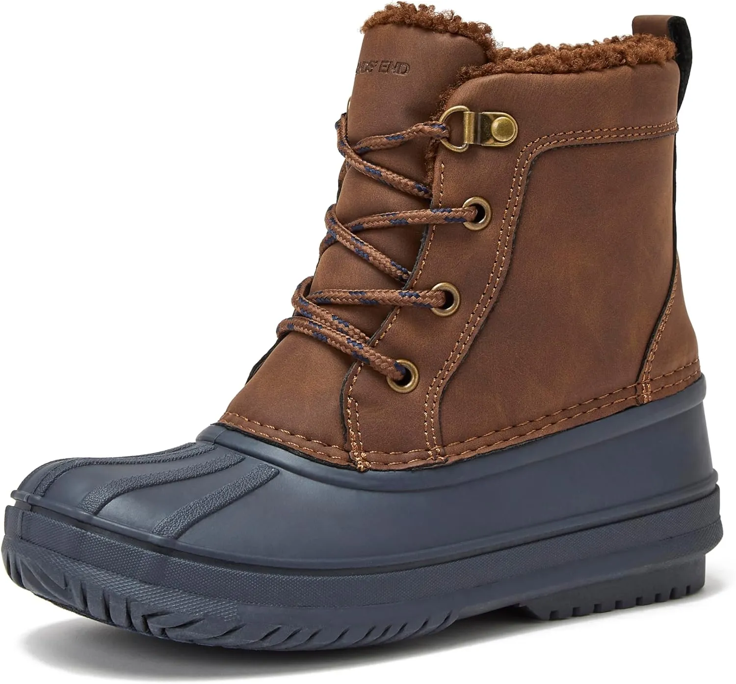 Lands' End Wynn Snow Boots for Kids - Insulated Waterproof Winter Snow Duck Boots for Boys and Girls - Little Kid and Big Kid Size 1 to 7 - Boys and Girls Snow Boots