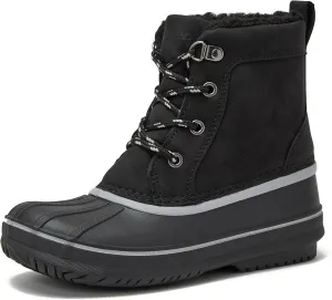 Lands' End Wynn Snow Boots for Kids - Insulated Waterproof Winter Snow Duck Boots for Boys and Girls - Little Kid and Big Kid Size 1 to 7 - Boys and Girls Snow Boots