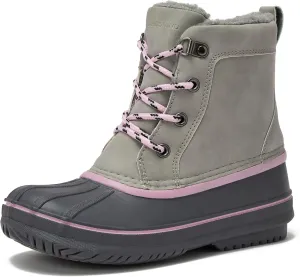 Lands' End Wynn Snow Boots for Kids - Insulated Waterproof Winter Snow Duck Boots for Boys and Girls - Little Kid and Big Kid Size 1 to 7 - Boys and Girls Snow Boots