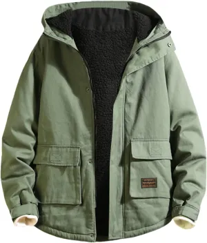 LCMTWX Mens Plaid Jacket Winter Plaid Lapel Pocket Loose Coat Jacket Woolen Coat Top Blouse Fleece Button Down Jackets