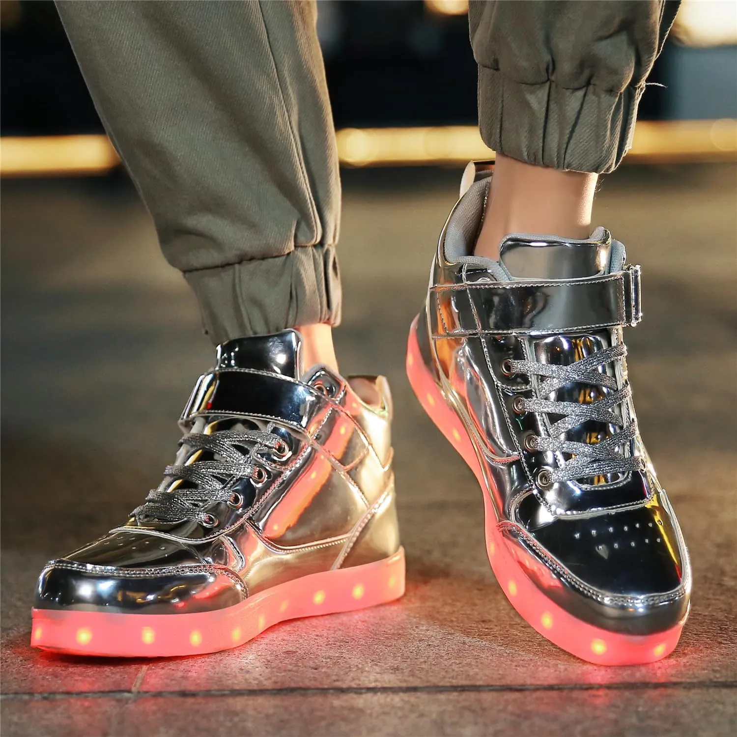 LED Shoes - Light Up Sneakers, USB Rechargeable, Dancing Shoes for Women & Men
