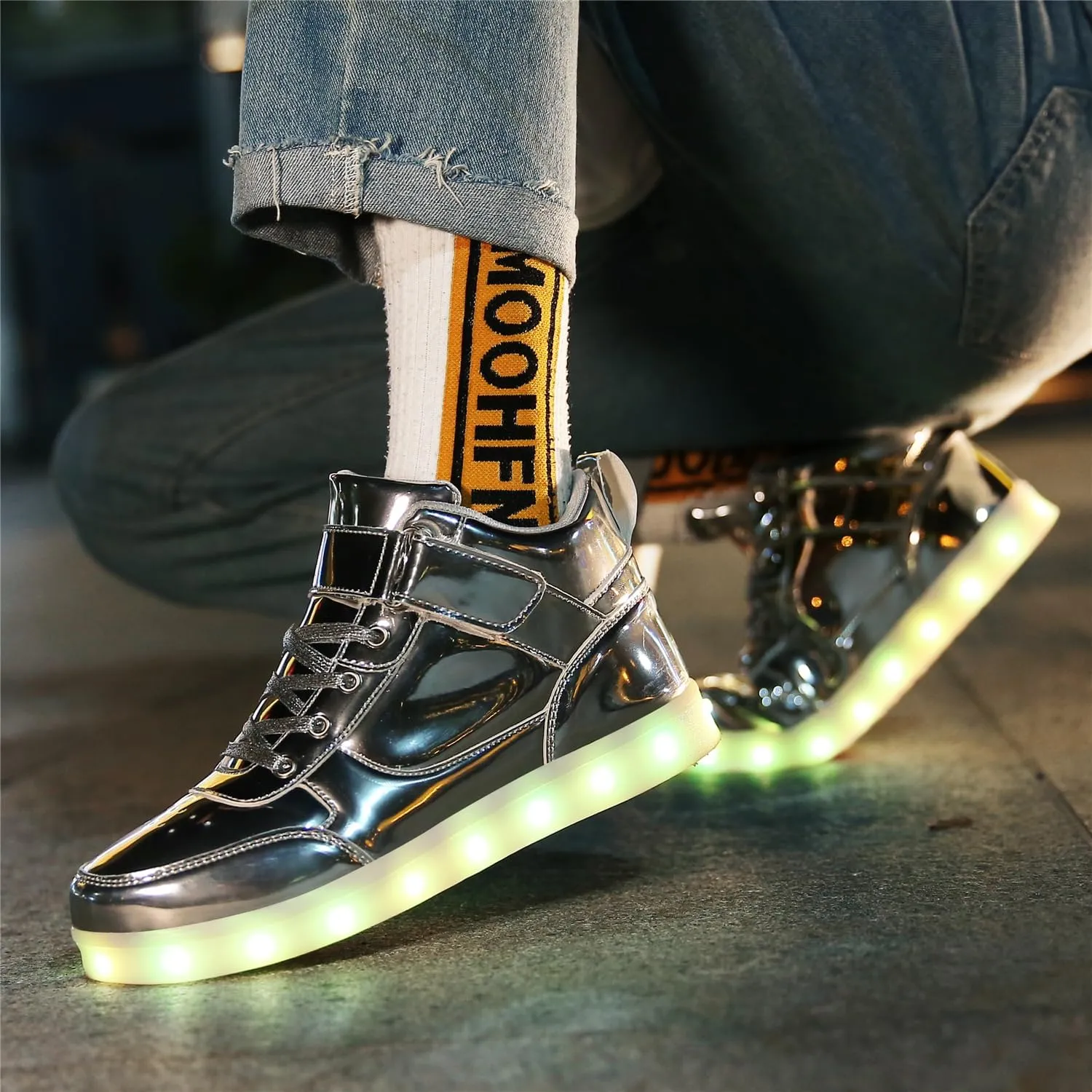 LED Shoes - Light Up Sneakers, USB Rechargeable, Dancing Shoes for Women & Men