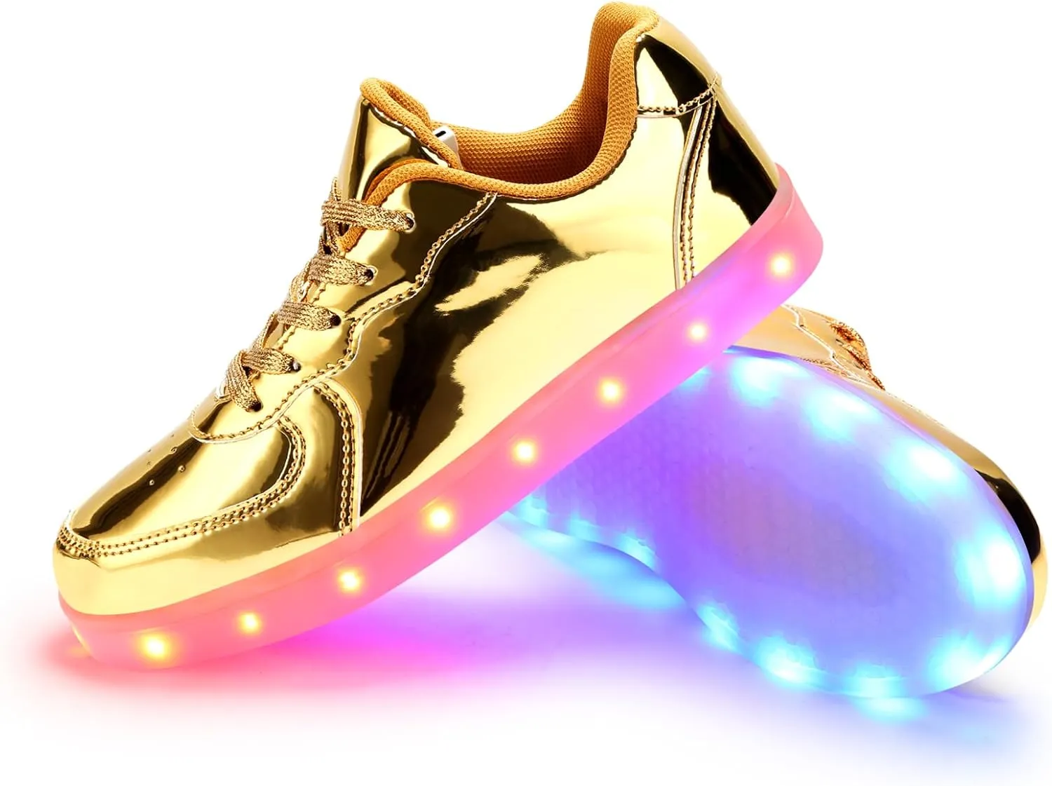 LED Shoes - Men's & Women's Light Up High Top Sneakers, USB Charging, Glow in The Dark for Dancing Party Festivals