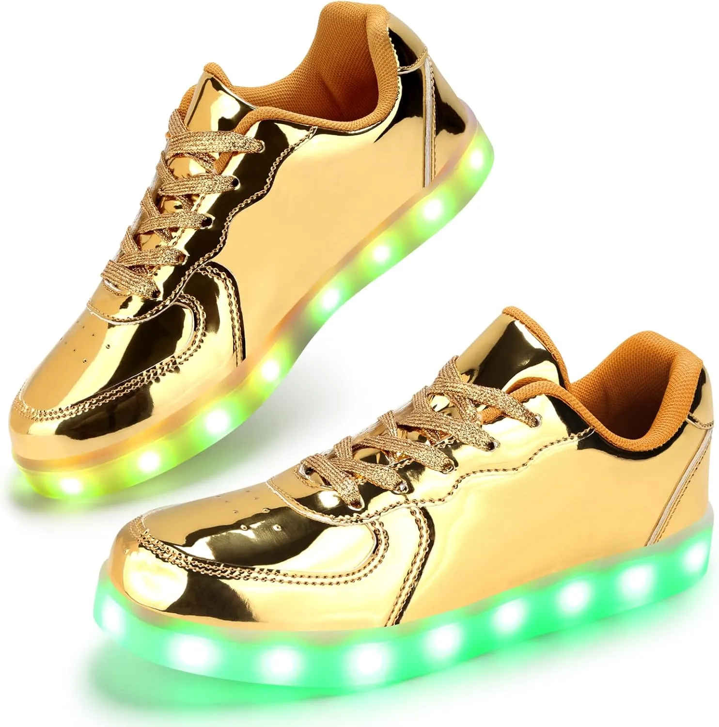 LED Shoes - Men's & Women's Light Up High Top Sneakers, USB Charging, Glow in The Dark for Dancing Party Festivals