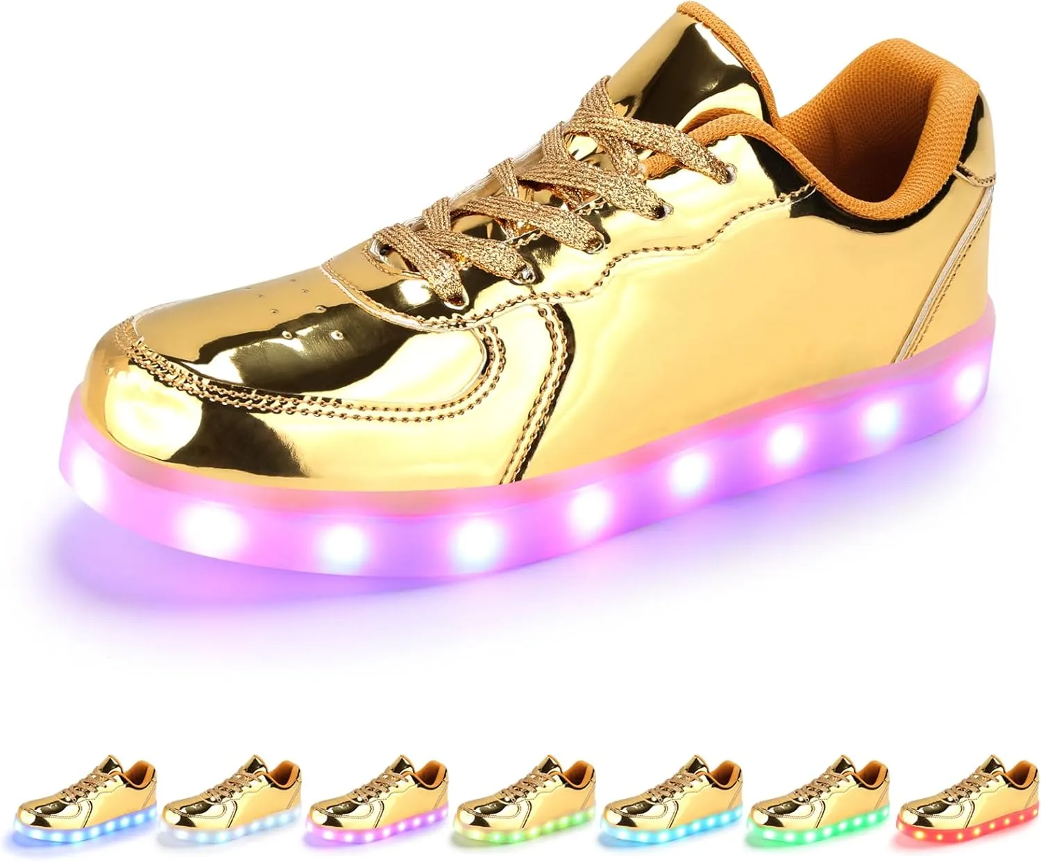 LED Shoes - Men's & Women's Light Up High Top Sneakers, USB Charging, Glow in The Dark for Dancing Party Festivals