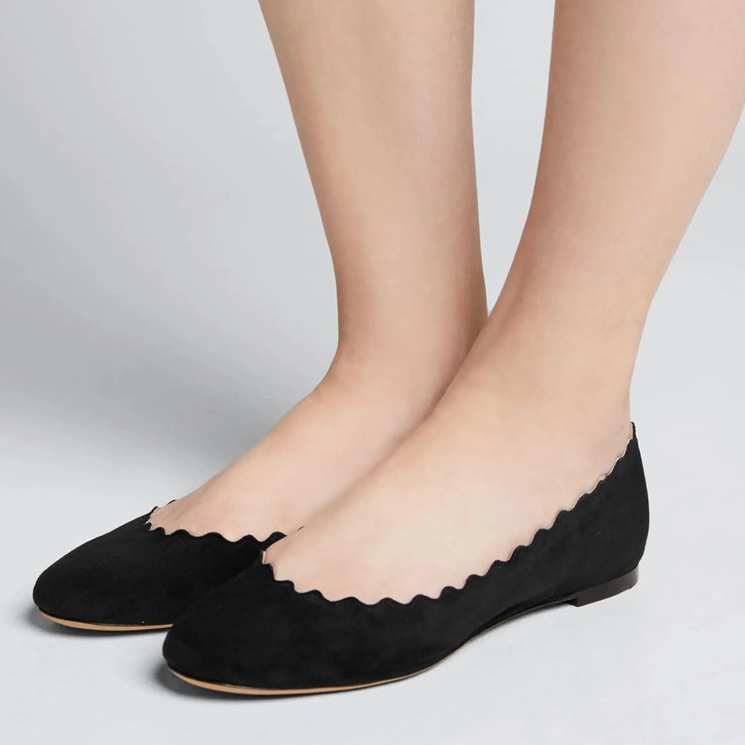 LEHOOR Women Closed Round Toe Flats Slip On Ballet Flats Casual Flat Shoes Comfort Flat Heel Dress Shoes Office Party Office Ladies Drive Flats Walking Street Classic Chic 4-11 M US