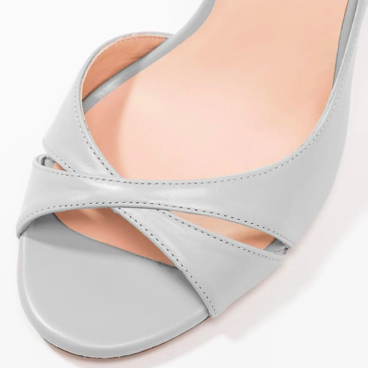 LEHOOR Women's Peep Toe Stiletto High Heels Cross Strap D'Orsay Sandals Slip On Retro 3.5 Inch Stiletto Heel Pumps Open Toe Side Cut Sandals Matte Leather Sexy Office Wedding Party 4-13 M US