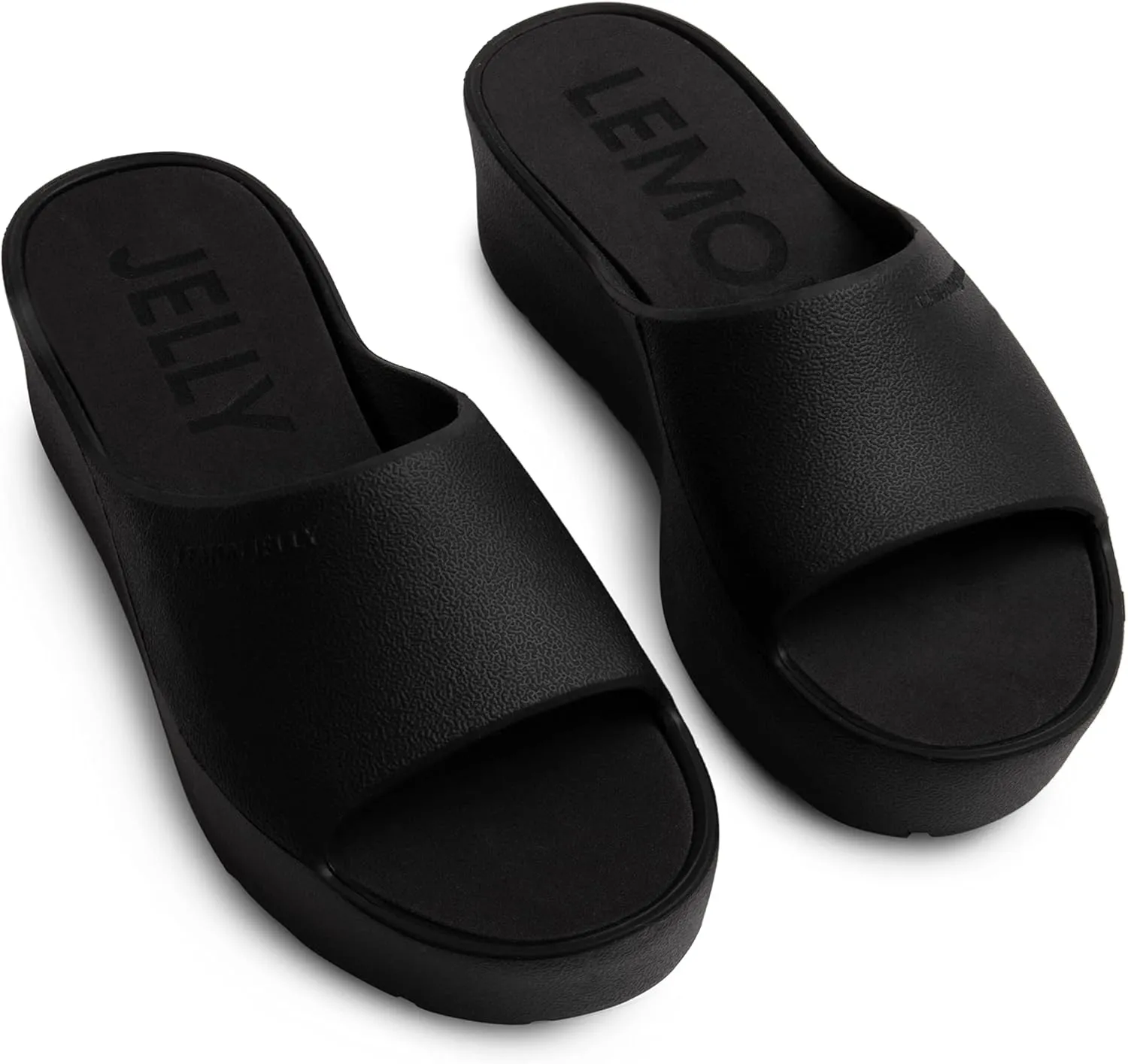 Lemon Jelly Women's Sunny Platform Sandals - Cute Water-Friendly Comfort Wedges for the Beach or Casual Wear - Super Lightweight Slip-On Flip Flops for Ladies