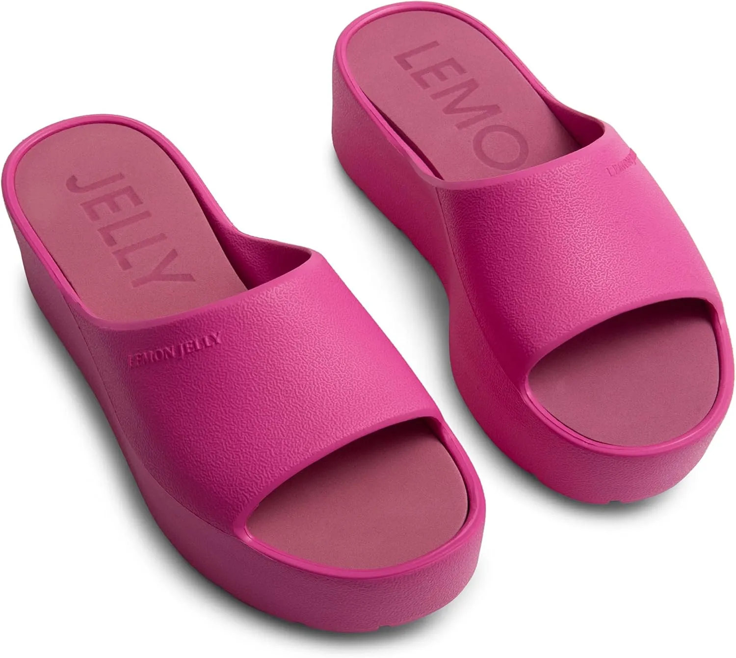 Lemon Jelly Women's Sunny Platform Sandals - Cute Water-Friendly Comfort Wedges for the Beach or Casual Wear - Super Lightweight Slip-On Flip Flops for Ladies