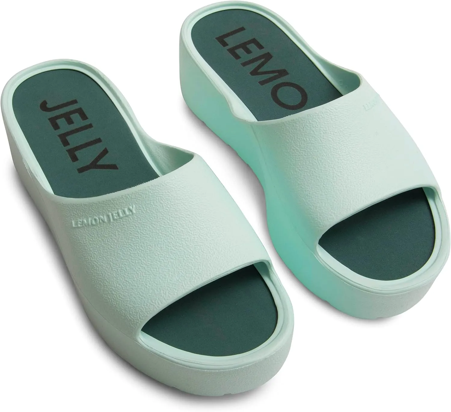 Lemon Jelly Women's Sunny Platform Sandals - Cute Water-Friendly Comfort Wedges for the Beach or Casual Wear - Super Lightweight Slip-On Flip Flops for Ladies