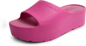 Lemon Jelly Women's Sunny Platform Sandals - Cute Water-Friendly Comfort Wedges for the Beach or Casual Wear - Super Lightweight Slip-On Flip Flops for Ladies