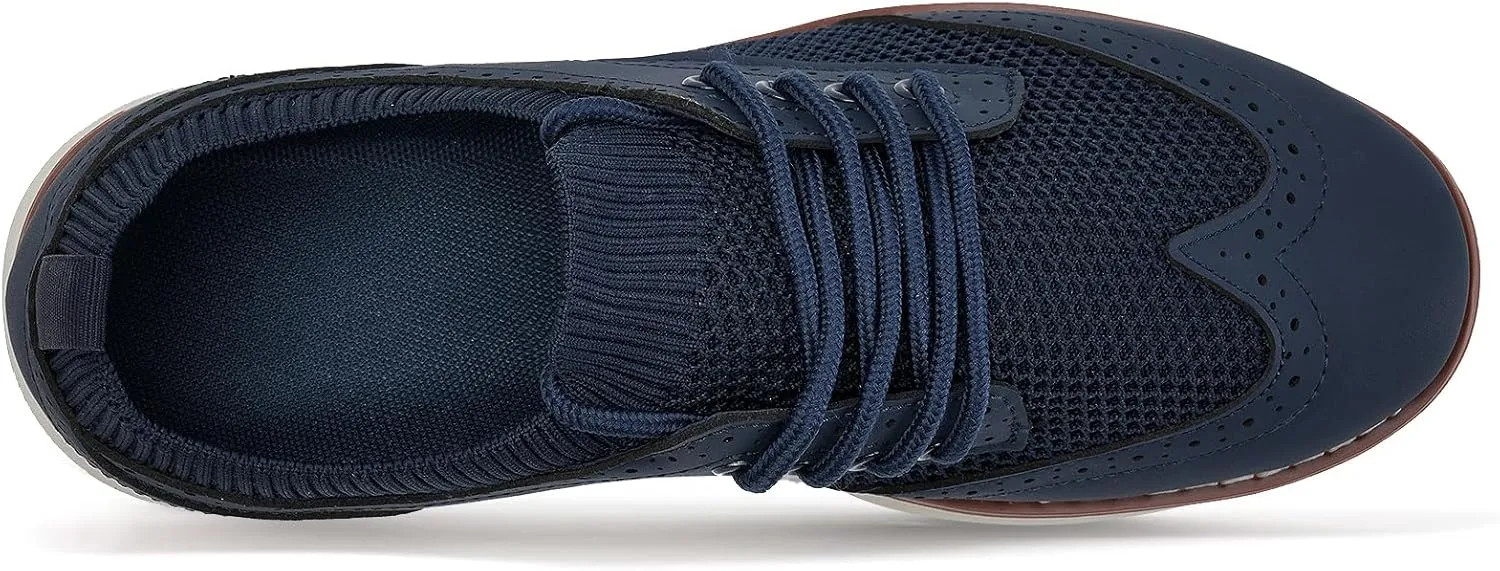 LEZTA Men's Casual Dress Sneakers Business Lightweight Oxfords Arch Support Walking Shoes for Men