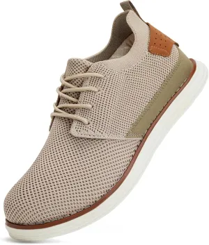 LEZTA Men's Casual Dress Sneakers Business Lightweight Oxfords Arch Support Walking Shoes for Men