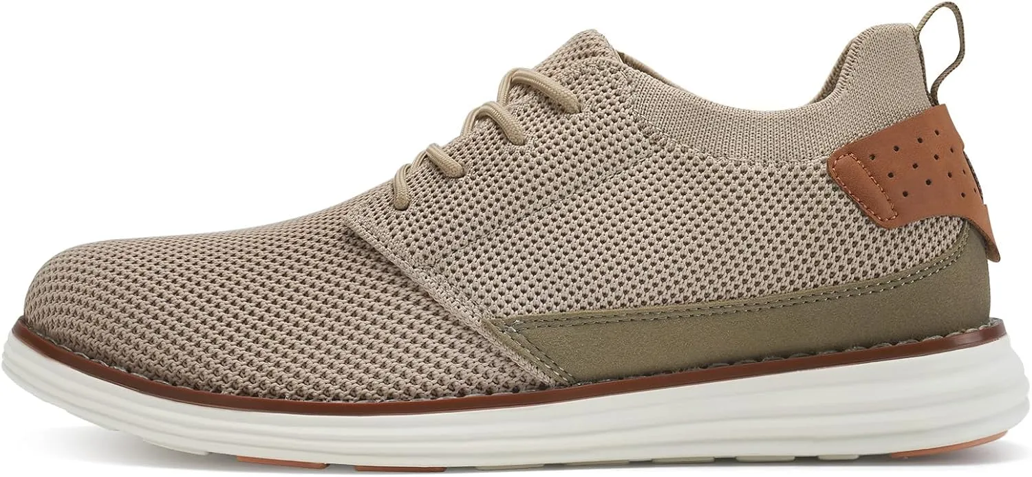 LEZTA Men's Casual Dress Sneakers Business Lightweight Oxfords Arch Support Walking Shoes for Men
