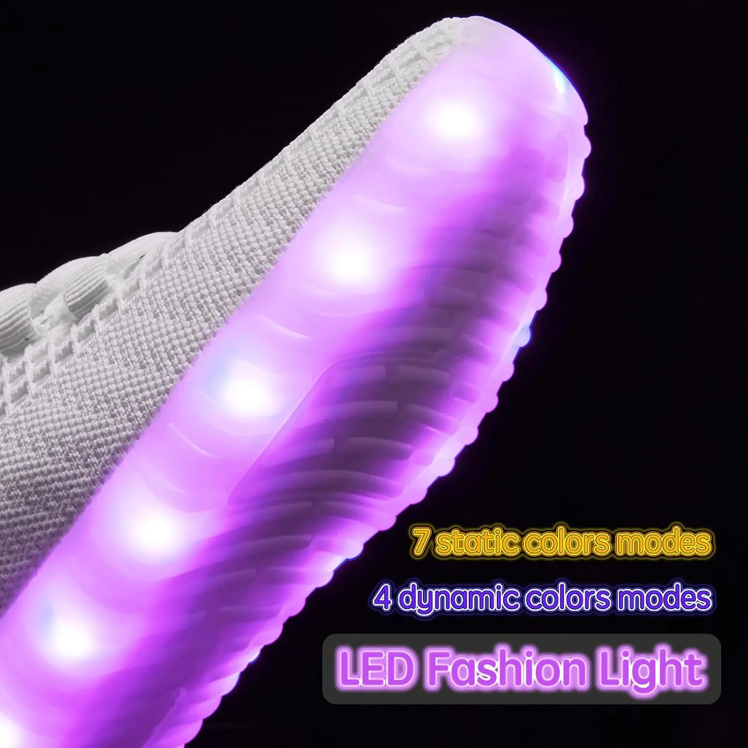 Light Up Shoes for Women Men, Unisex USB Charging LED Shoes Adult Halloween Mesh Upper Glowing Luminous Trainers Dancing Flashing Sneakers