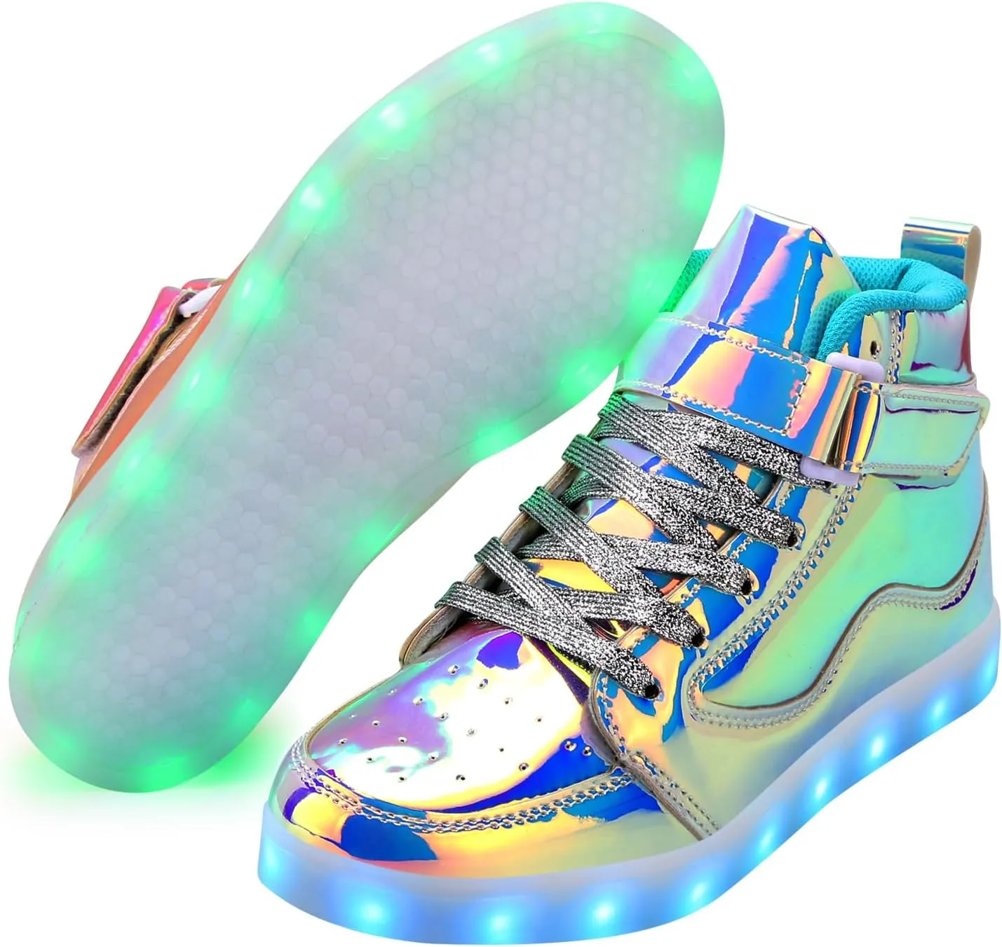 Light Up Shoes Men Women LED Shoes USB Charging Adult High Top LED Sneakers Glow in The Dark Footwear for Dancing Party Festivals Festivals