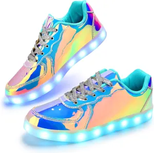 Light Up Shoes Men Women LED Shoes USB Charging Adult High Top LED Sneakers Glow in The Dark Footwear for Dancing Party Festivals Festivals