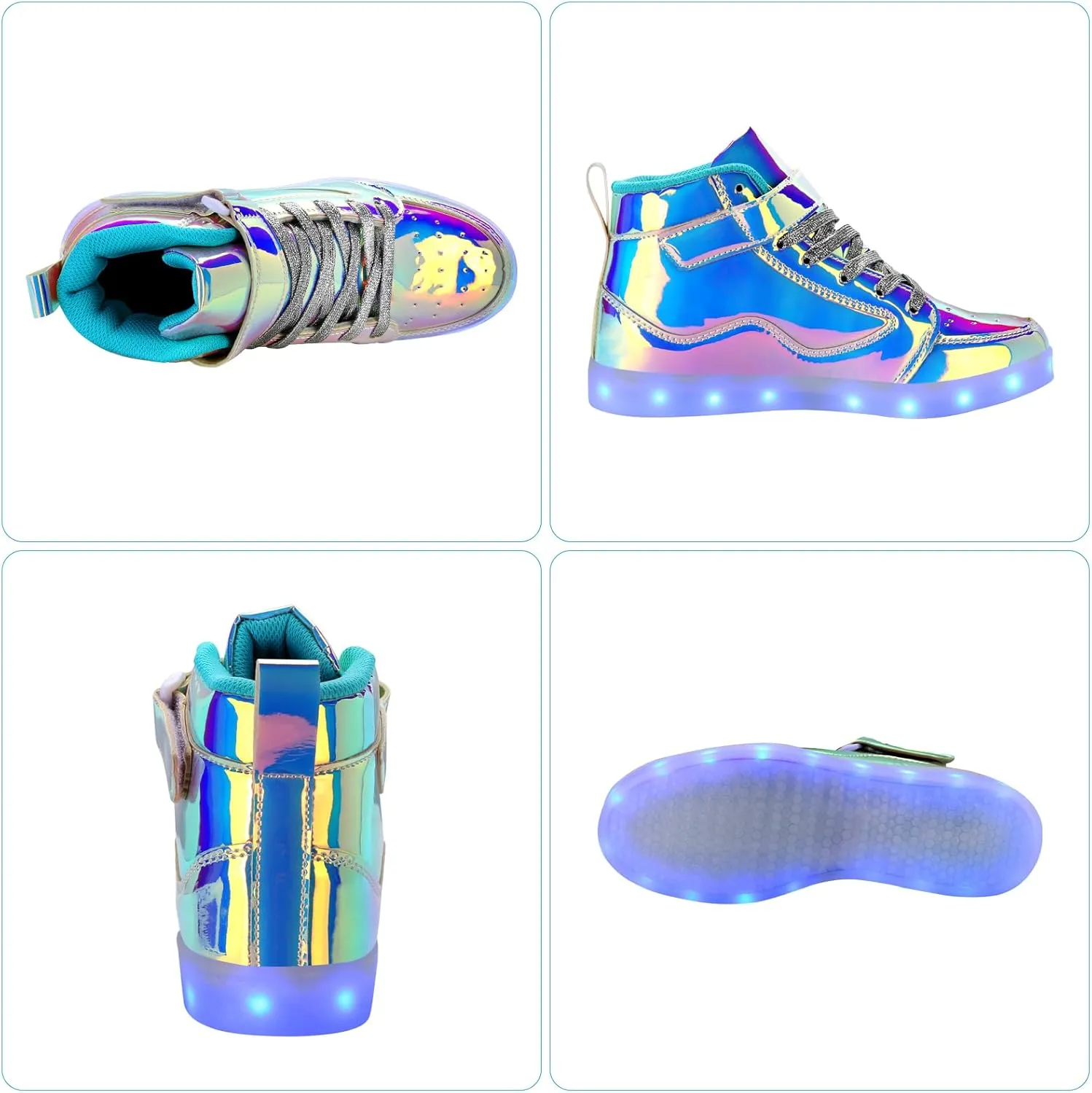 Light Up Shoes Men Women LED Shoes USB Charging Adult High Top LED Sneakers Glow in The Dark Footwear for Dancing Party Festivals Festivals