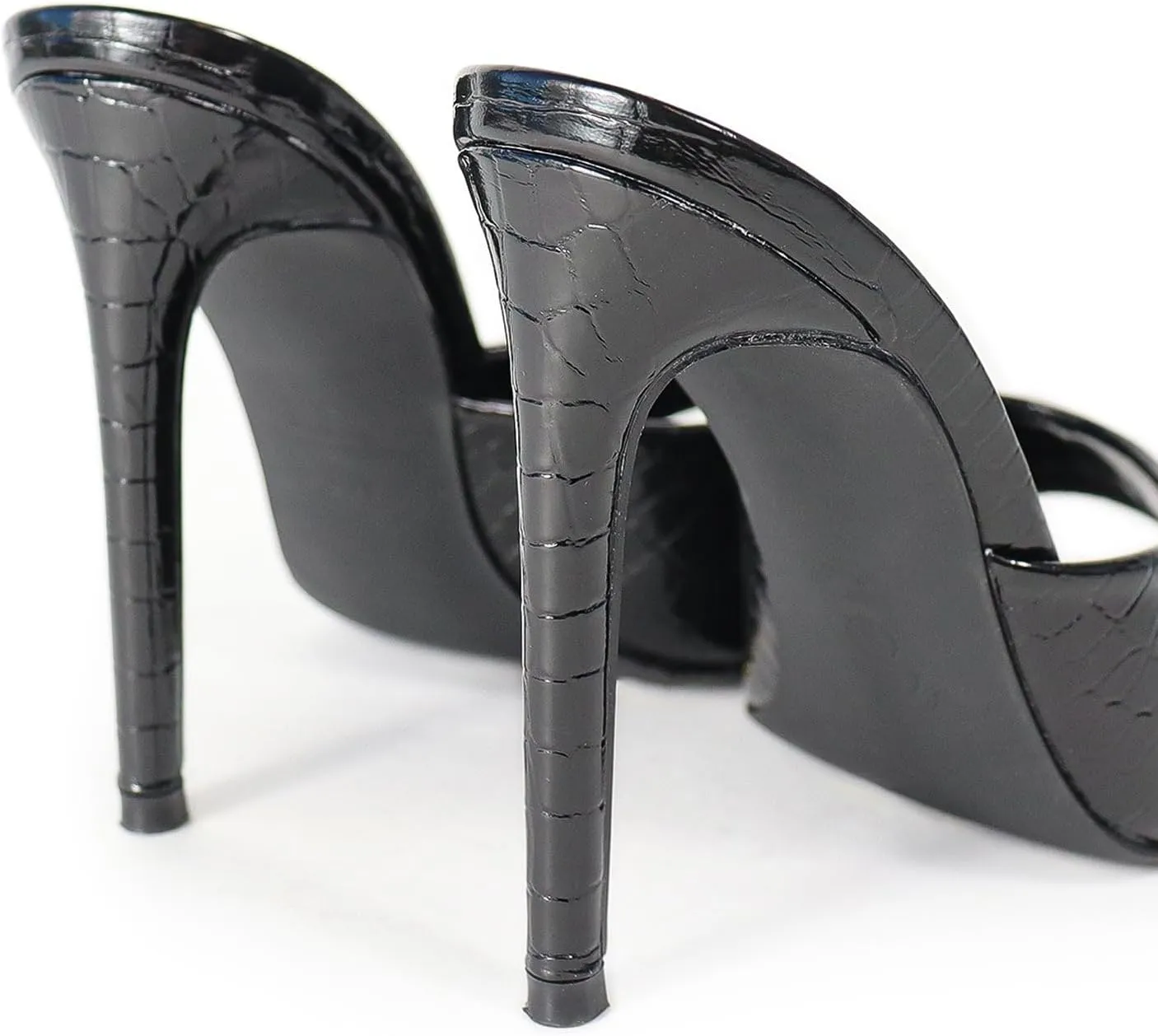 Liliana Women Pointed Toe Slip on Stiletto Heels Sandals