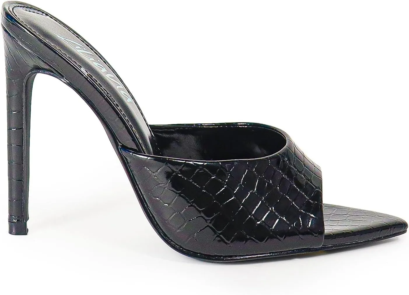 Liliana Women Pointed Toe Slip on Stiletto Heels Sandals
