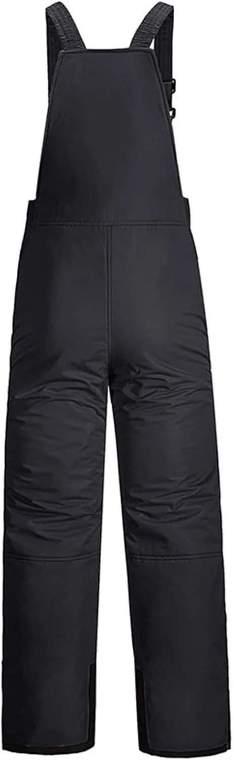 lisenraIn Kids Snow Bibs Waterproof Insulated Ski Bibs Teen Boys Girls Snow Pants Winter Snowboard Overalls with Pockets