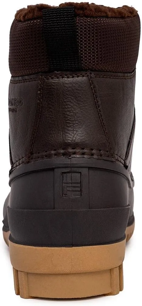 LONDON FOG Aspen Winter Boots for Men Waterproof Snow - Insulated Duck Mens Snow Boots or Rain Boots, Black Tan or Brown, Size 7 to 15 Medium and Extra Wide Widths