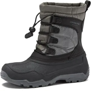 LONDON FOG Kenji Snow Boots for Kids - Insulated Waterproof Winter Girls and Boys Snow Boots Size Little Kid and Big Kid 11 to 7 Kids Winter Boots for Boy or Girl