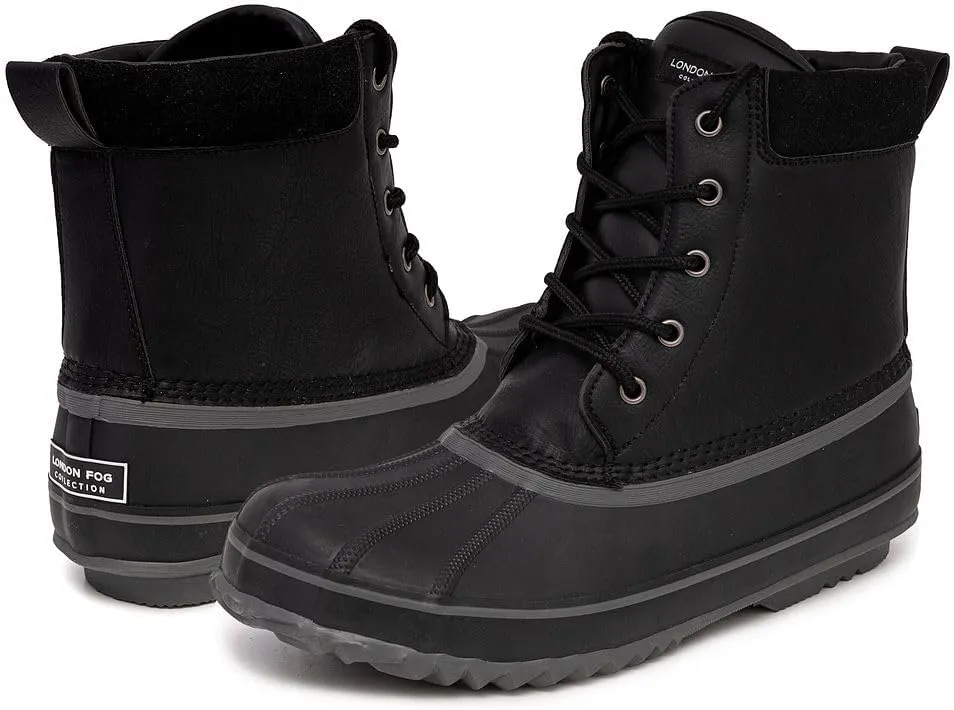 LONDON FOG Mens Ashford Waterproof and Insulated Duck Boot