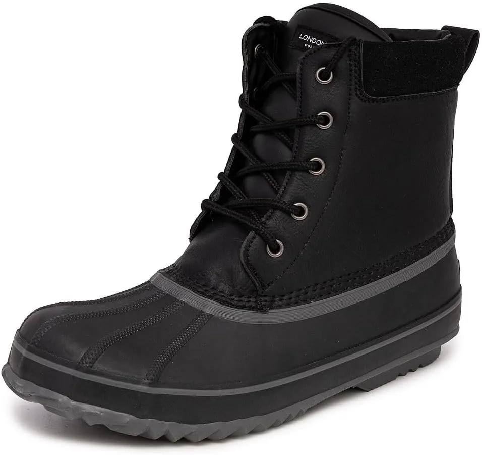 LONDON FOG Mens Ashford Waterproof and Insulated Duck Boot