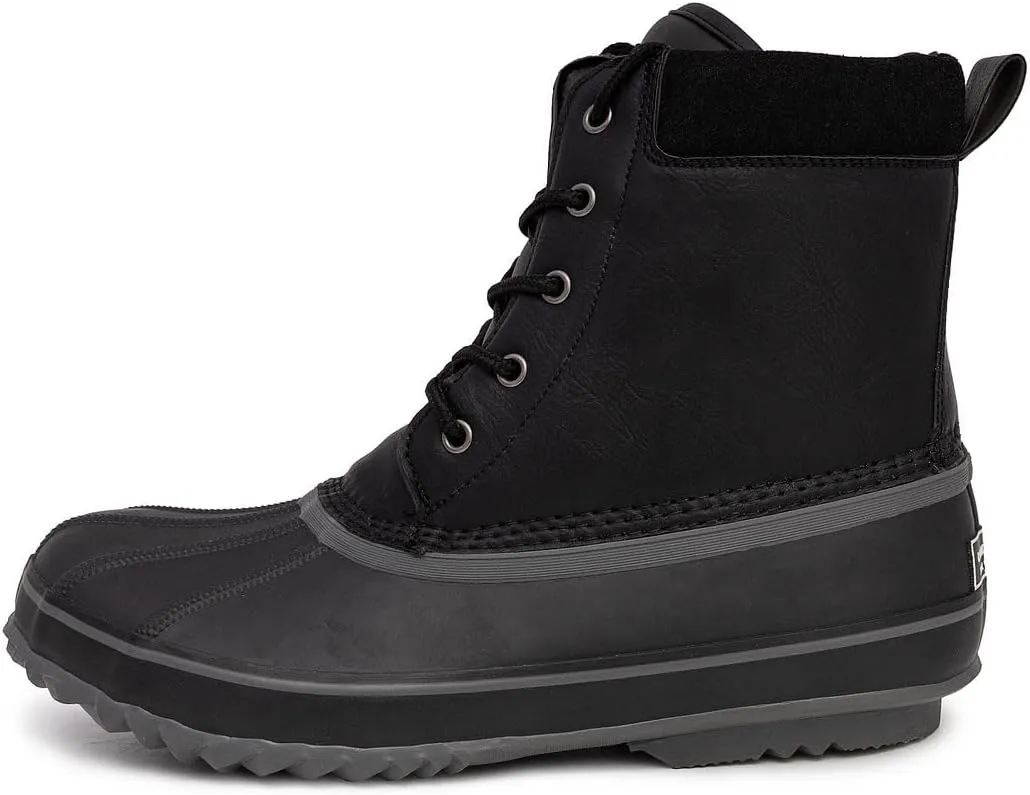 LONDON FOG Mens Ashford Waterproof and Insulated Duck Boot