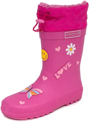 LONDON FOG Toby Boys Girls Snow Boots and Rain Boots - Insulated Winter Waterproof Boys Girls Snow Boots - Little Kid and Big Kid Sizes 11 to 7