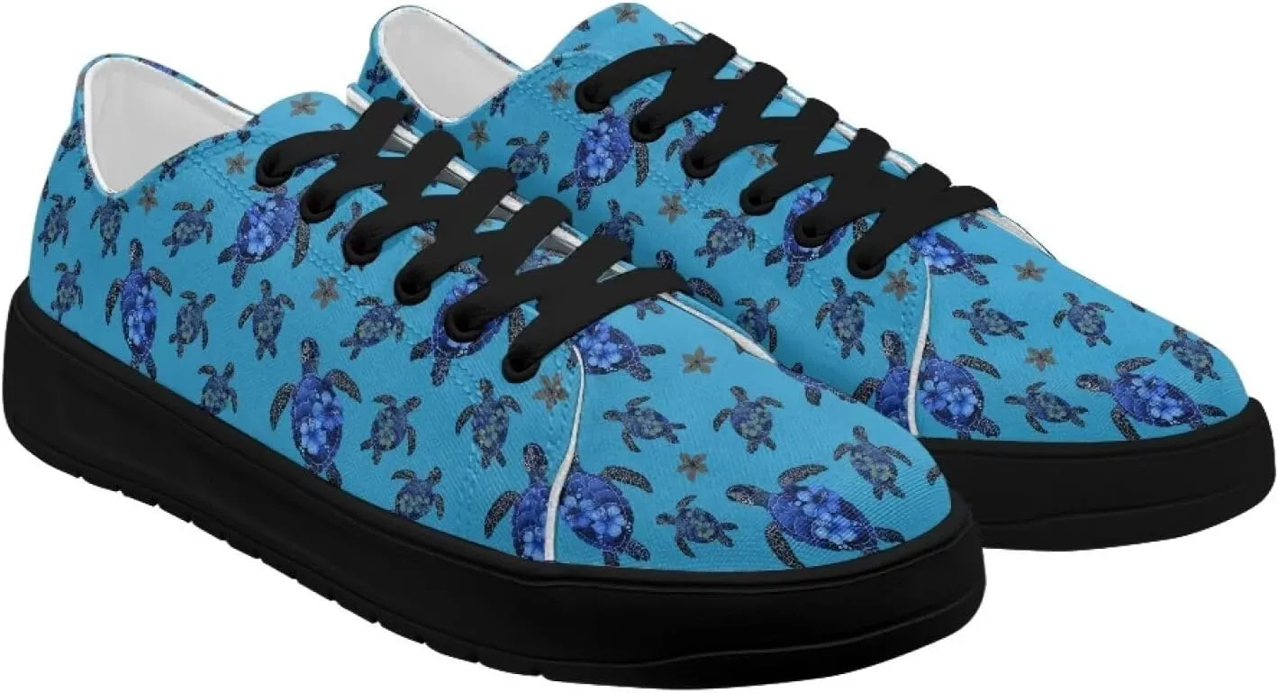 Low-Top Slip Ons Sneakers Canvas Women Black Platform Canvas Shoes Trendy Slip Ons Barefoot Shoes Fit Comfort 5.5-13.5