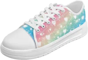 Low Tops Canvas Shoes for Women Girl Classic Lace Up Fashion Sneaker Street Casual Canvas Shoes No Laces 5.5-13.5