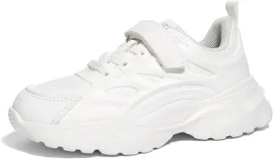 LUCKY STEP Kids Shoes Boys Girls Unisex-Child Running Tennis Shoes School Students Spring and Autumn Hook and Loops Strap Casual Shoes for Toddler/Little Kid/Big Kid