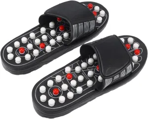 Magnetic Massage Slippers Tai Chi Gossip Foot Massage Shoes for Plantar Relief Portable Foot Health Care Slippers Size 40-41