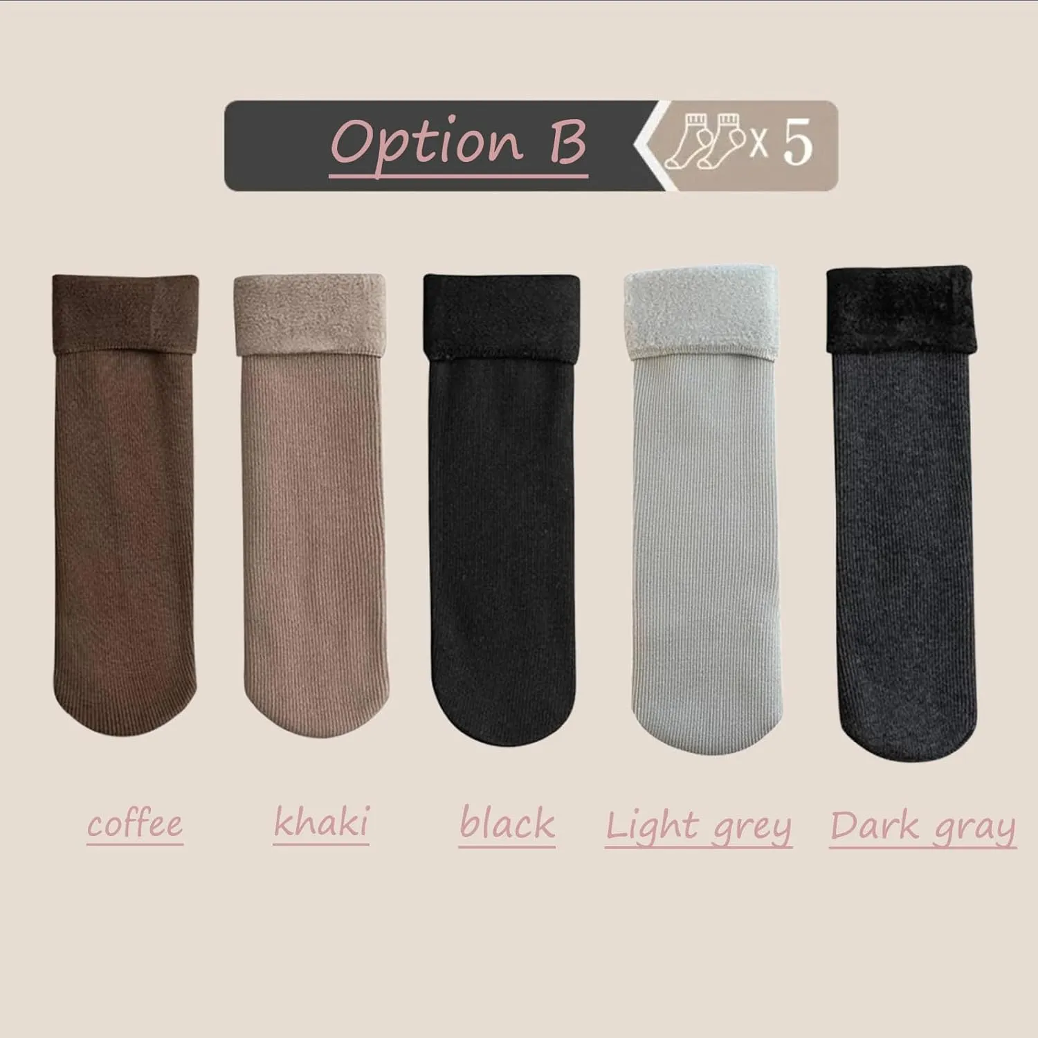 Manlira Socks For Women, Fleececozy - Ultra Soft Velvet Slim Thermal Socks, Manlira Fleece Cozy Socks