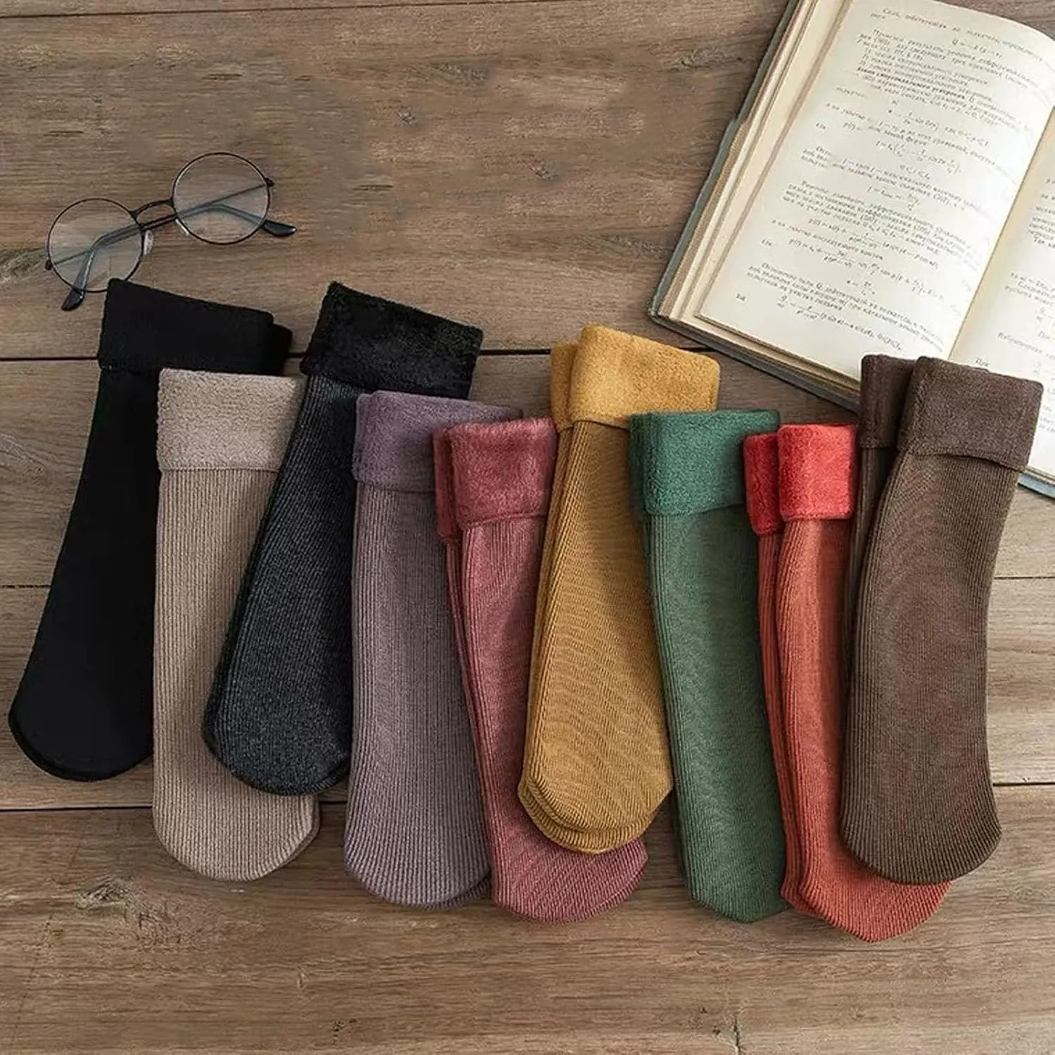 Manlira Socks For Women, Fleececozy - Ultra Soft Velvet Slim Thermal Socks, Manlira Fleece Cozy Socks