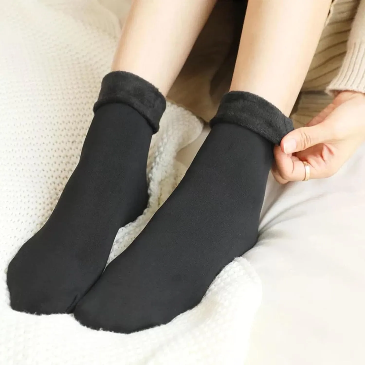 Manlira Socks For Women, Fleececozy - Ultra Soft Velvet Slim Thermal Socks, Manlira Fleece Cozy Socks