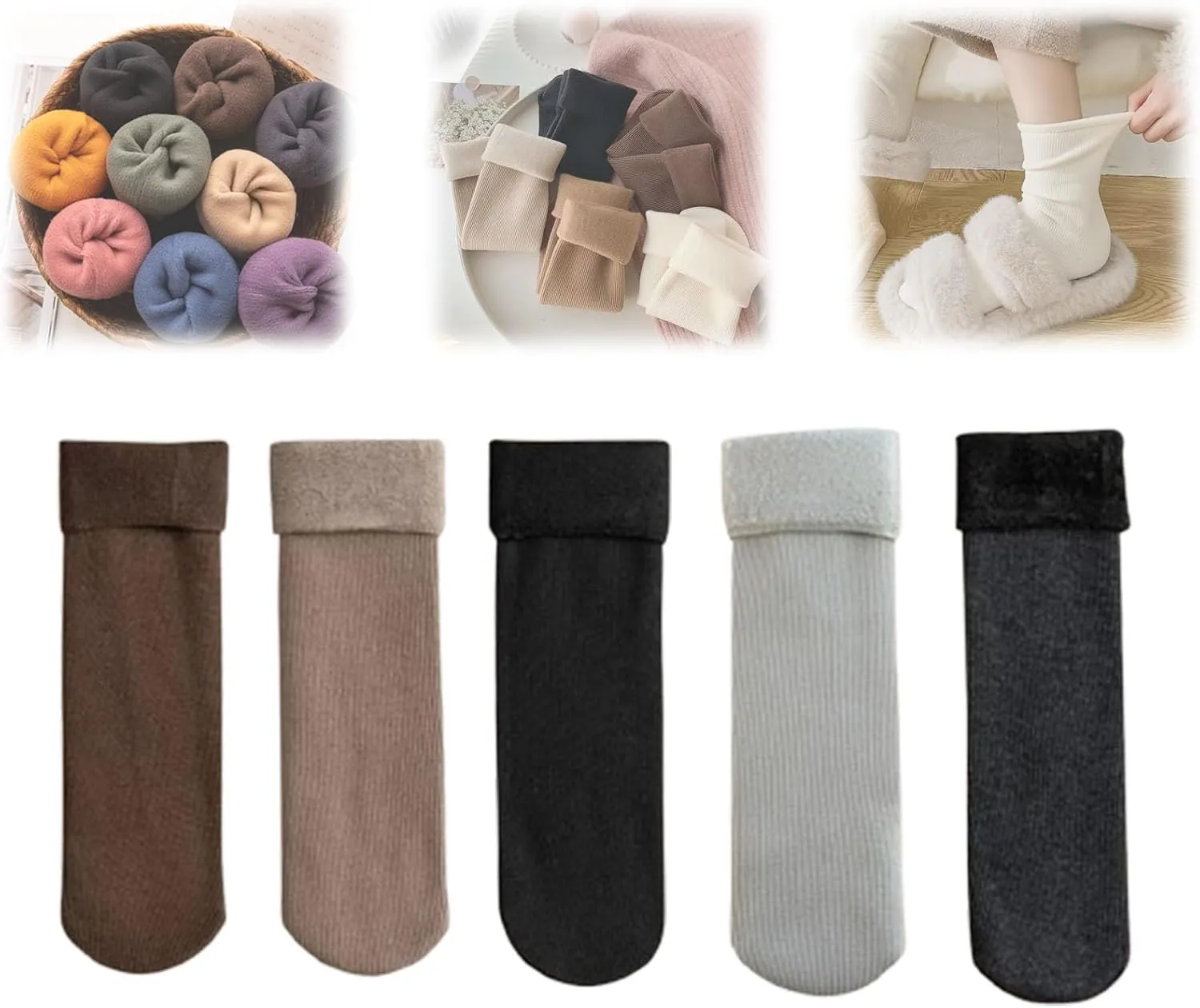 Manlira Socks For Women, Fleececozy - Ultra Soft Velvet Slim Thermal Socks, Manlira Fleece Cozy Socks