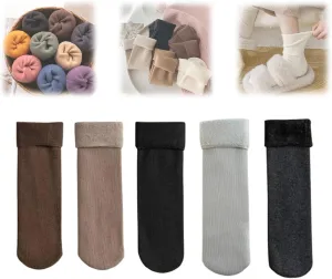Manlira Socks For Women, Fleececozy - Ultra Soft Velvet Slim Thermal Socks, Manlira Fleece Cozy Socks