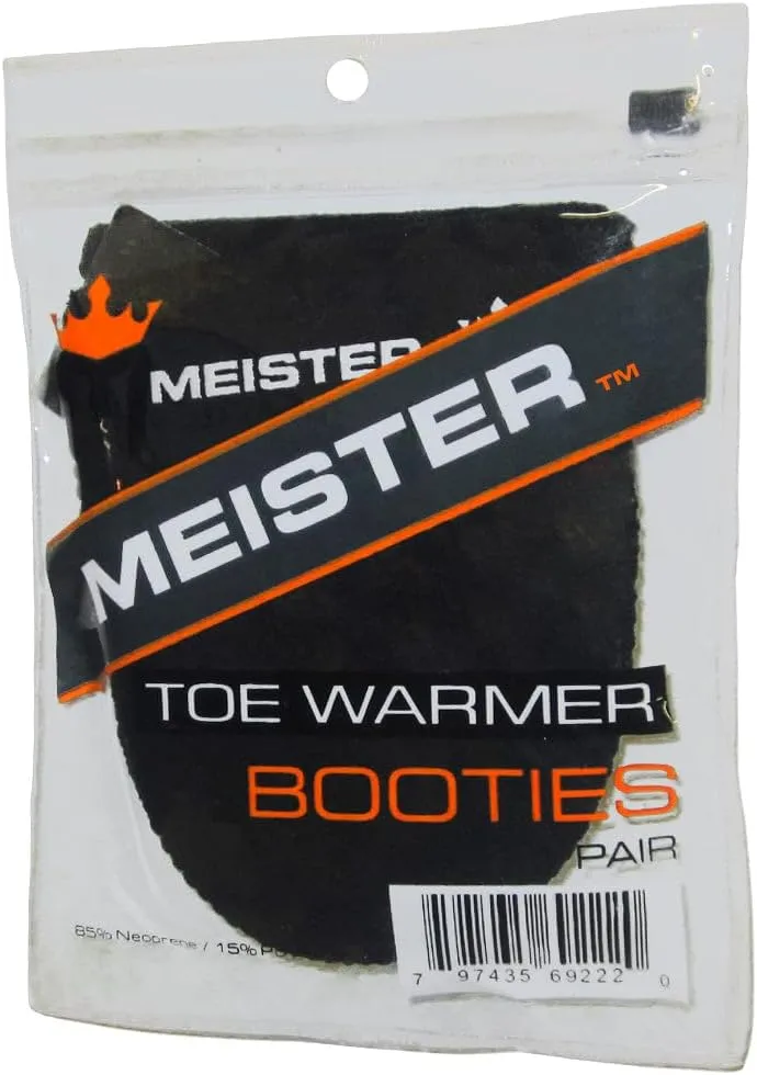 Meister 2.5 mm Thermal Neoprene Toe Warmer Booties for Cycling, Running, Hiking & Ice Baths (Pair)