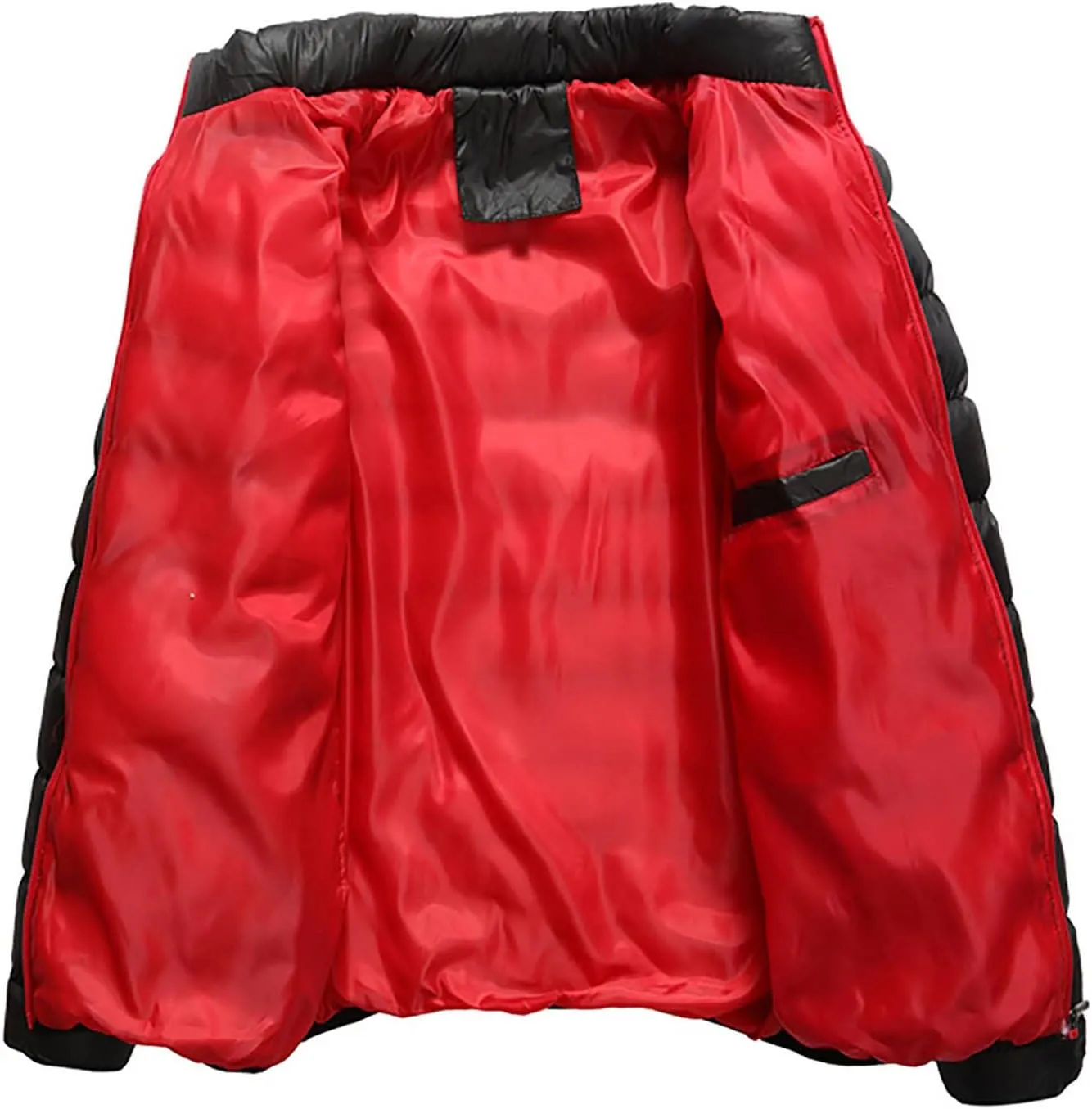 Men Winter Jackets Warm Down Jacket Full Zip Puffer Jacket Quilted Insulated Jacket Warm Puffy Jackets