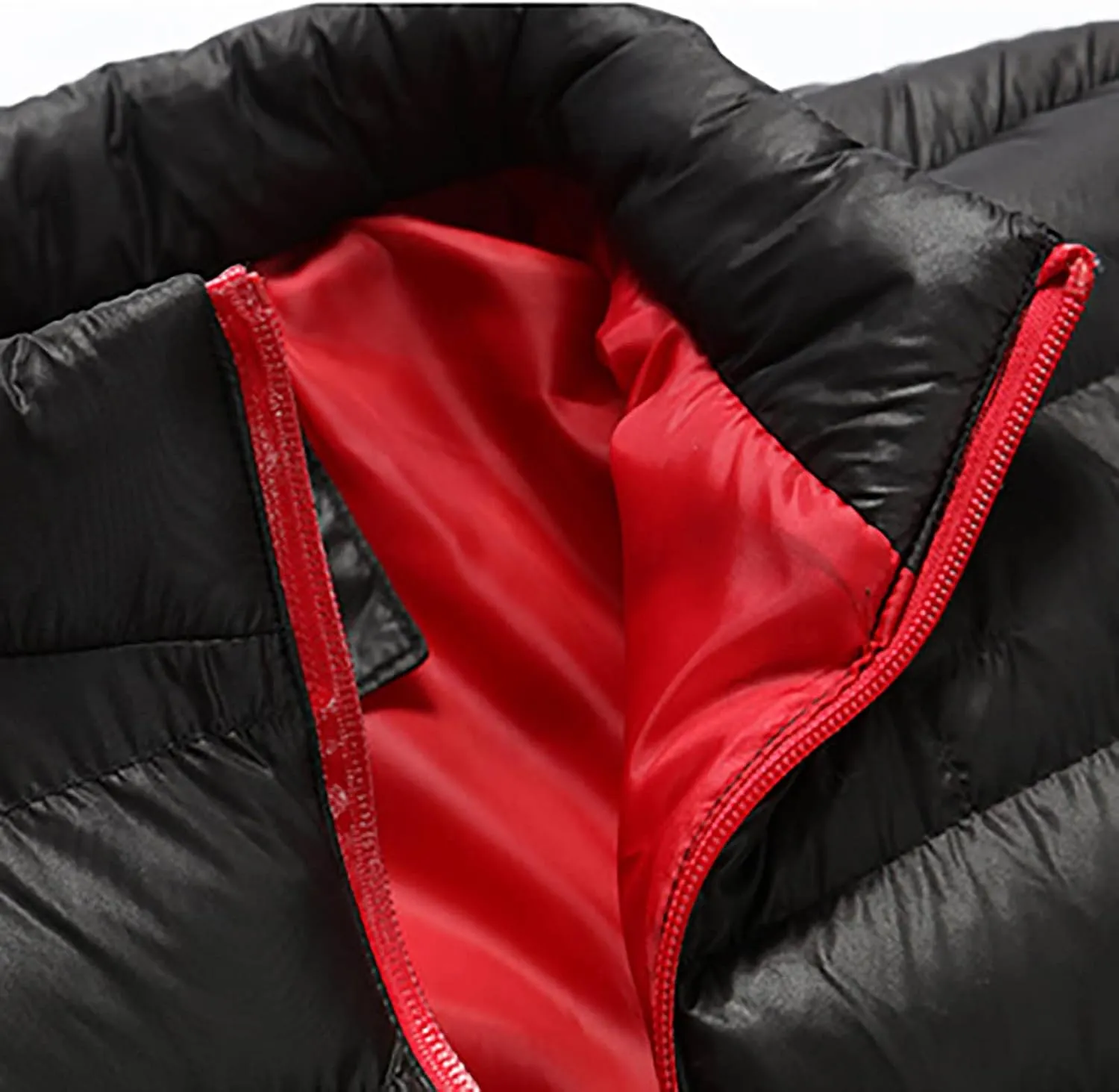Men Winter Jackets Warm Down Jacket Full Zip Puffer Jacket Quilted Insulated Jacket Warm Puffy Jackets