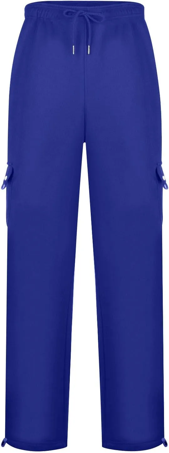 Mens Cargo Sweatpants Athletic Straight Jogger Pant Big and Tall Baggy Tactical Workout Trouser Hiking Pants