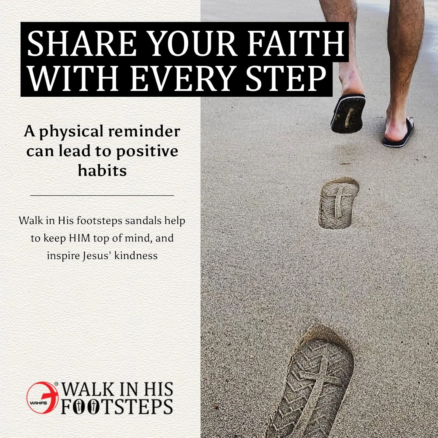 Men’s Christian Apparel and Footwear, Cross Bottom Flip Flops for Men, Jesus Sandals for Men, Unique Christian Clothing, Men’s Sandals with John 3:16 Bible Verse