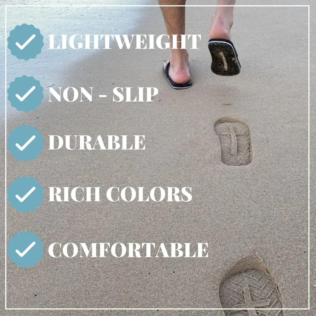 Men’s Christian Apparel and Footwear, Cross Bottom Flip Flops for Men, Jesus Sandals for Men, Unique Christian Clothing, Men’s Sandals with John 3:16 Bible Verse