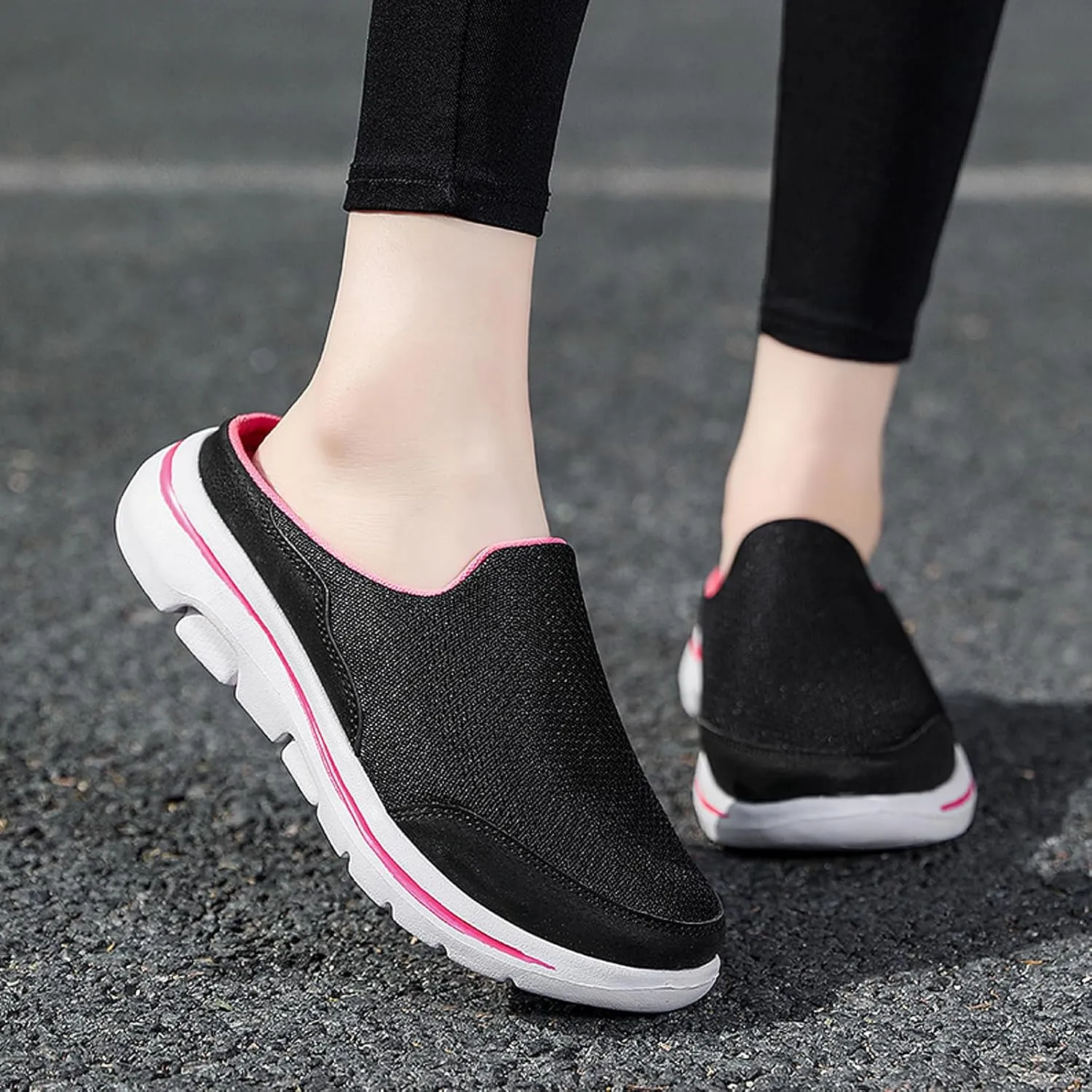 Men's Garden Shoes Casual Clogs Women's House Slippers Outdoor Anti-Skid Sole Comfort Slip-On Walking Mules